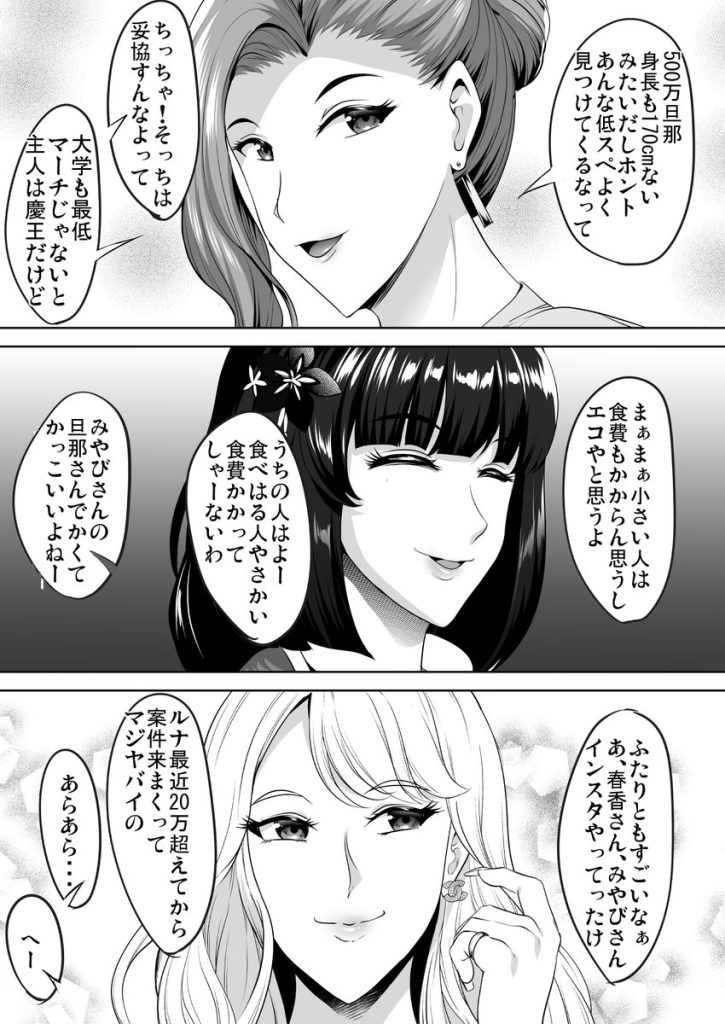 【エロ漫画人妻】タワマン生活セレブ妻の性処理は管理人が行うようで…