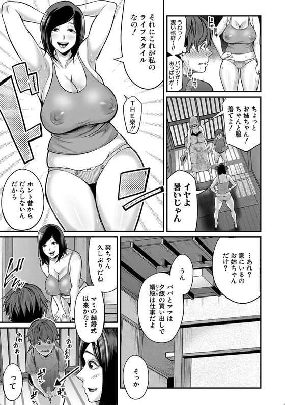 【エロ漫画義母】夫の連れ子と積極的にスキンシップを取ろうとするママがエチエチすぎる