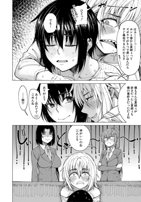 【エロ漫画】学校に通うために居候することになった親戚の家で連日ハーレムセックスをすることに！