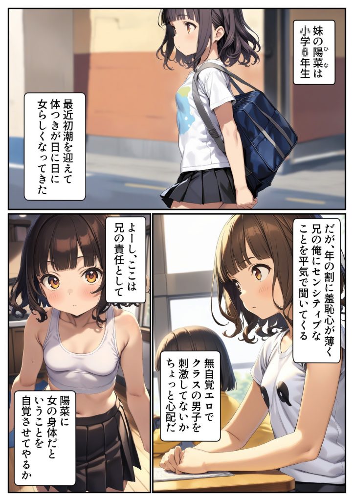 【エロ漫画ちっぱい】膨らみかけおっぱいをプルプルとさせて兄を刺激する妹が最高すぎる