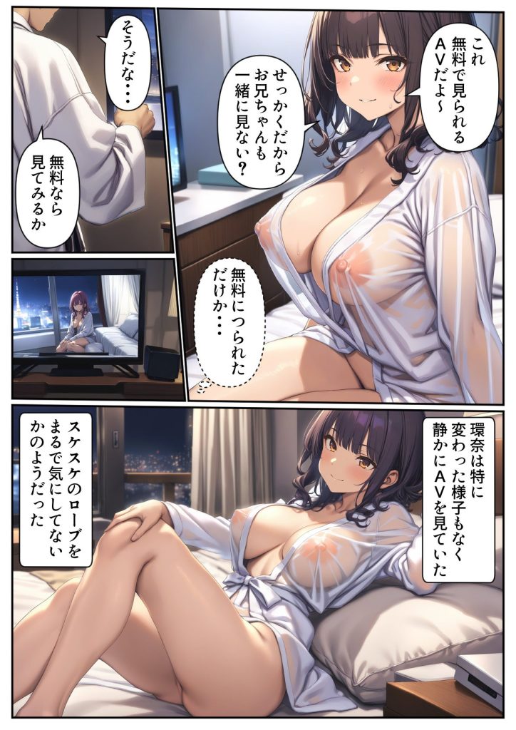 【エロ漫画近親相姦】デカ乳妹と欲望だだ漏れセックス！出会系で仲良くなったのは実の妹って…