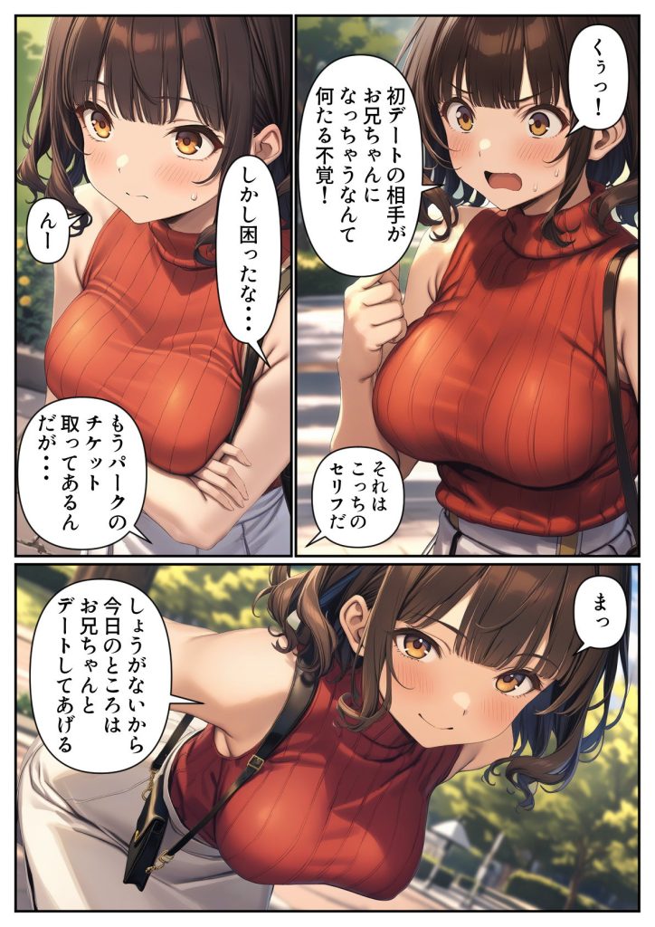 【エロ漫画近親相姦】デカ乳妹と欲望だだ漏れセックス！出会系で仲良くなったのは実の妹って…