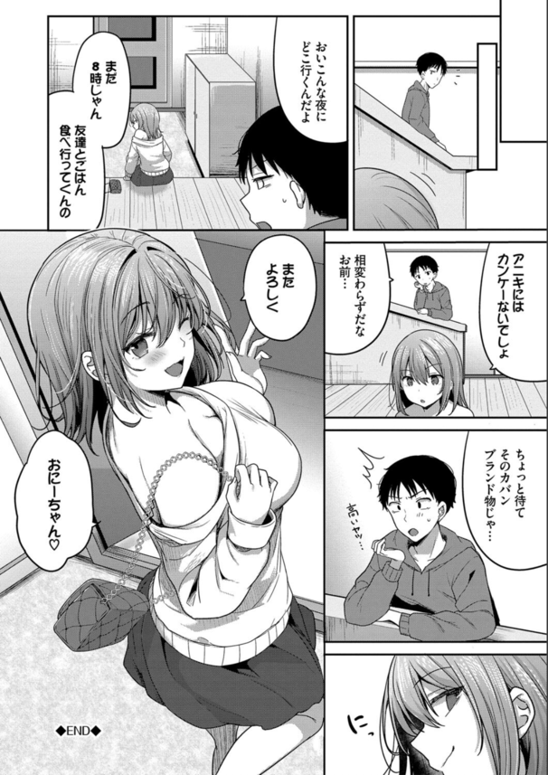 【エロ漫画】兄貴のチンポ最高ッ！欲求不満なナマイキ義妹にお金払ってエッチしまくってる！