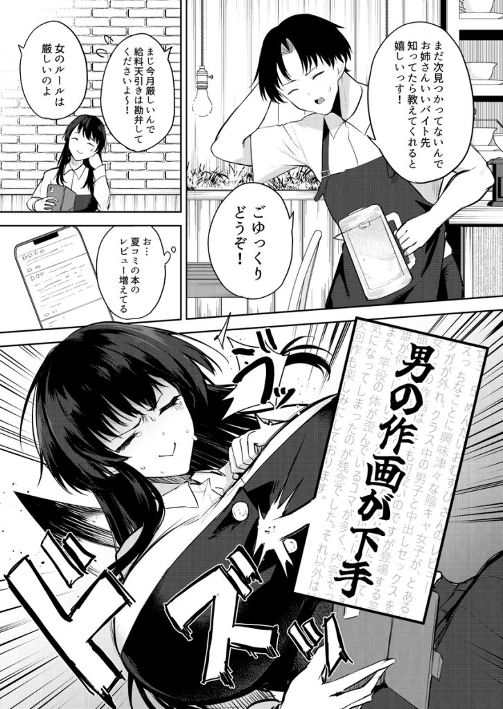 【えろまんが】バイトくんにエロ漫画のモデルを依頼してみたら