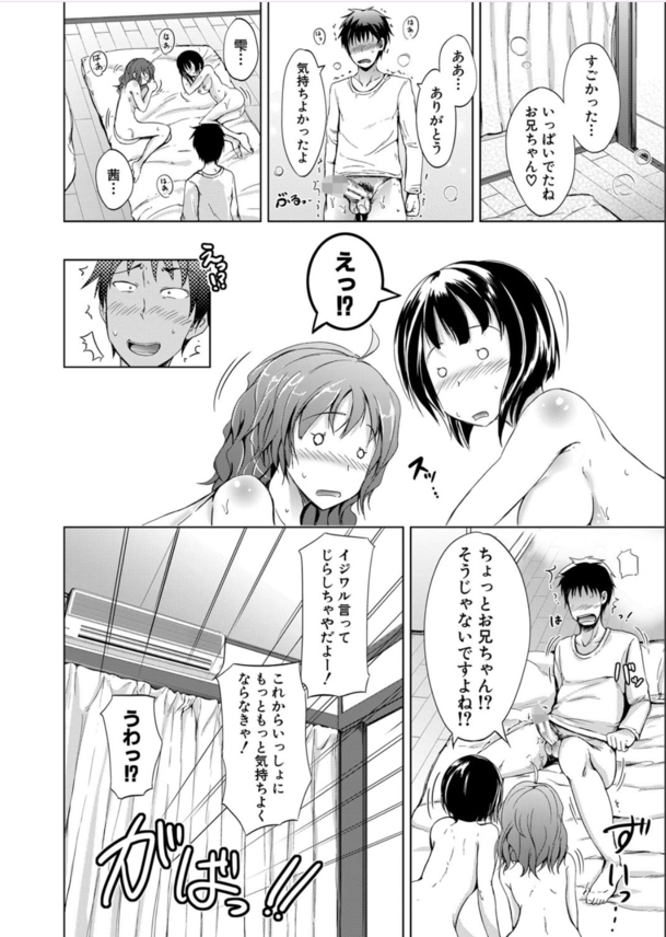 【エロ漫画近親相姦】朝起きて犯って、学校でも犯って、帰宅しても犯った。 妹のおま〇こはサイコー！