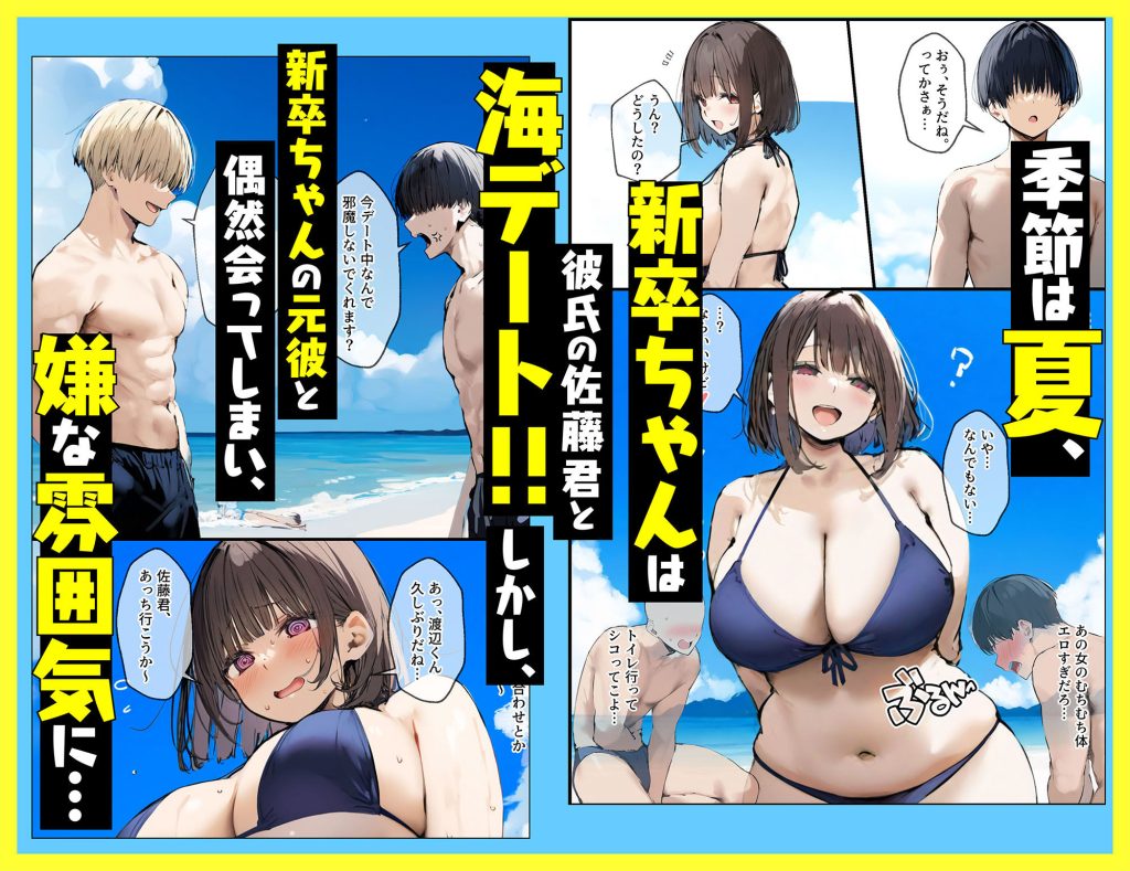 【エロ漫画】寝取らせプレーを試したら完全に寝取られてる爆乳OLちゃん