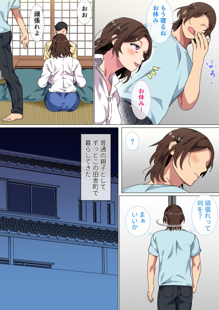 【エロマンガ】成人式の夜に母が優しく筆おろし田舎の村が最高すぎる