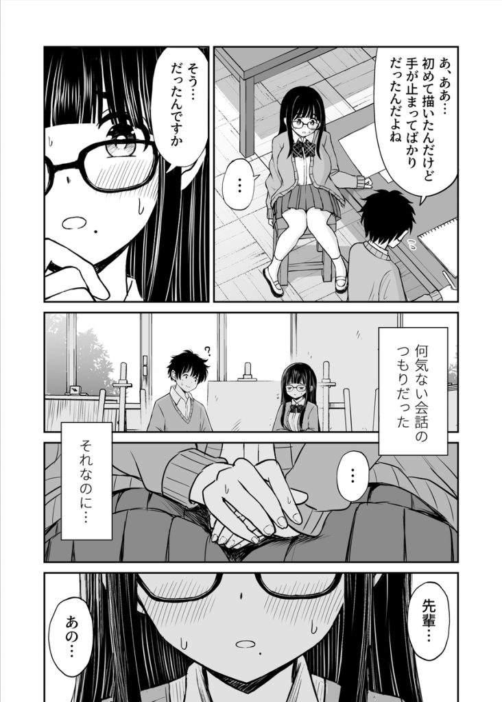 【エロマンガ】ヌードモデルを依頼した女の子がエチエチすぎて…