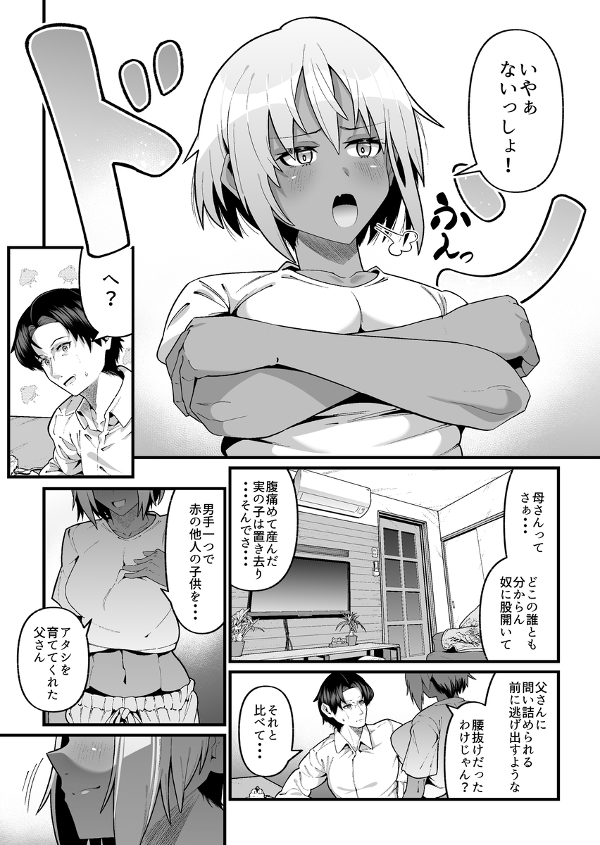 【エロマンガ】血の繋がってない親子が男と女の関係になっていく姿がたまらないっす！