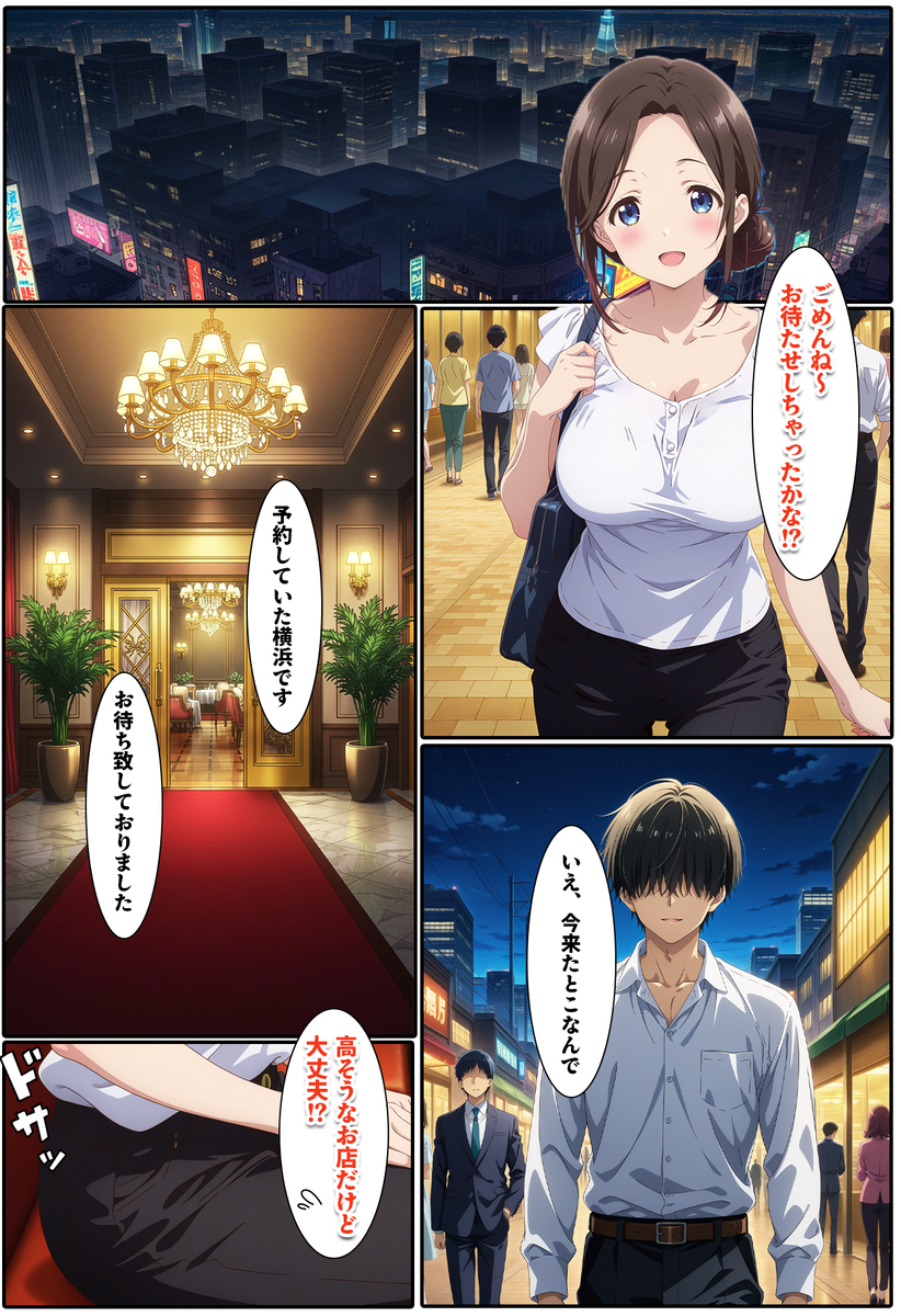 【エロマンガ】セックスレスの人妻さんが絶倫男子と濃厚セックス