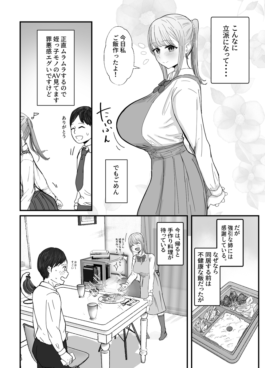 【エロマンガ】爆乳すぎる姪っ子とのイチャラブな関係が最高過ぎるwww