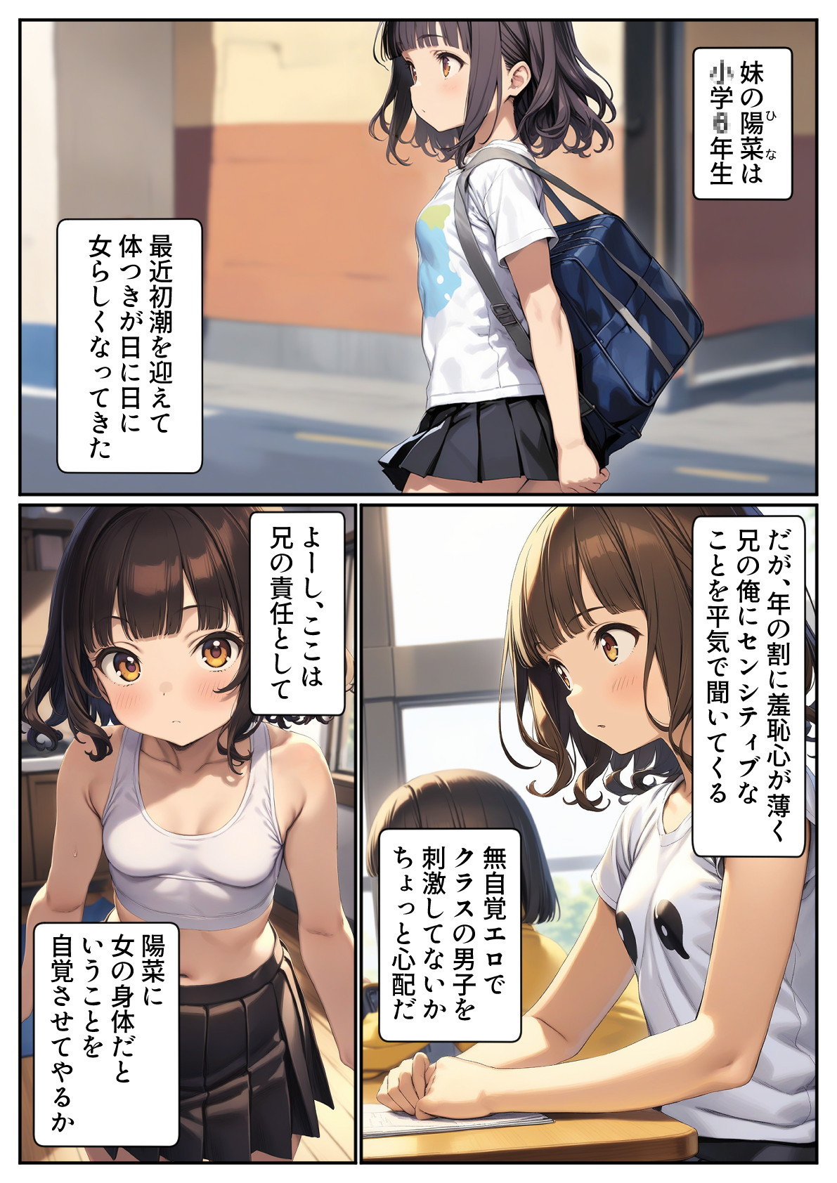 【えろまんが】成長途中の妹おっぱいを眺めながら中出しセックスってマジでエロいっすね！