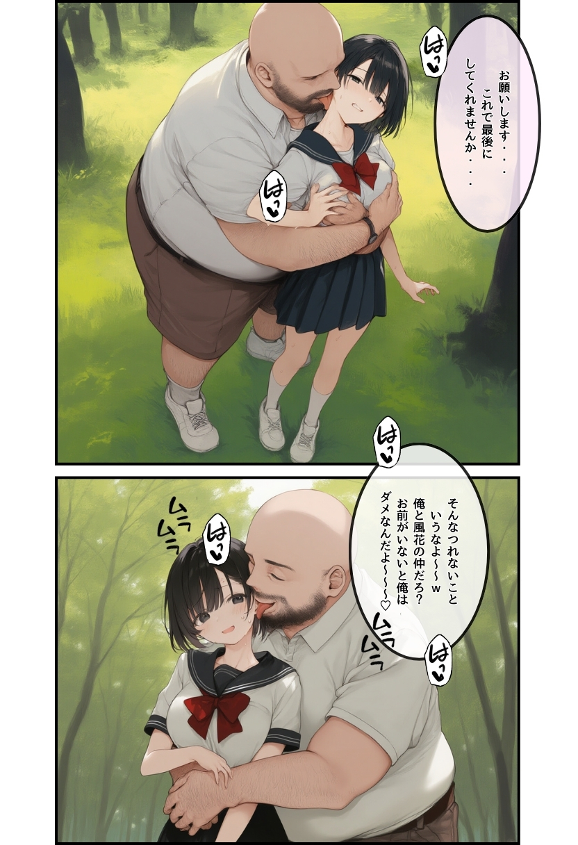【エロマンガ】彼氏君ごめんなさい…ヤバいおっさんに排卵日付近での種付けされてる姿に勃起不可避！