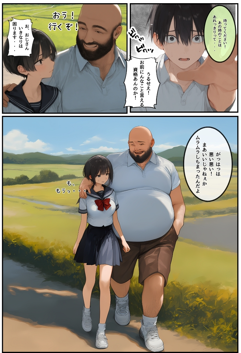 【エロマンガ】彼氏君ごめんなさい…ヤバいおっさんに排卵日付近での種付けされてる姿に勃起不可避！