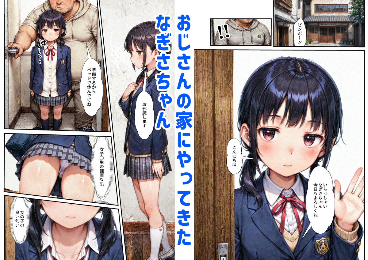 【エロマンガ】お金の為におっさんとの愛のない濃厚なセックスでイキまくってしまう美少女