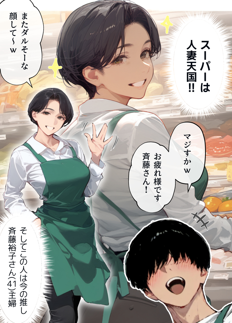 【エロ漫画人妻】バイト先の男の子と久しぶりの本気セックスで身体と心が解放され絶頂を繰り返す人妻さん
