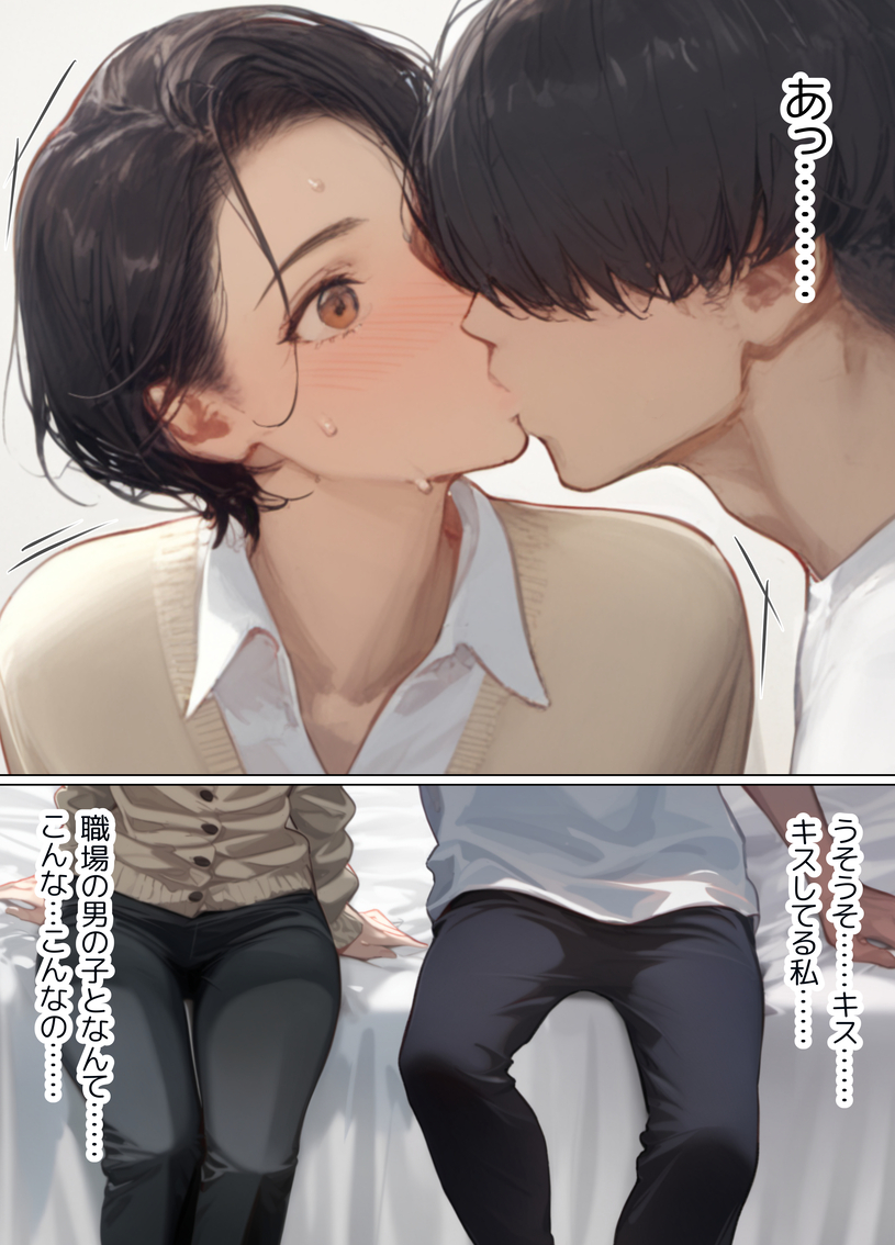 【エロ漫画人妻】バイト先の男の子と久しぶりの本気セックスで身体と心が解放され絶頂を繰り返す人妻さん