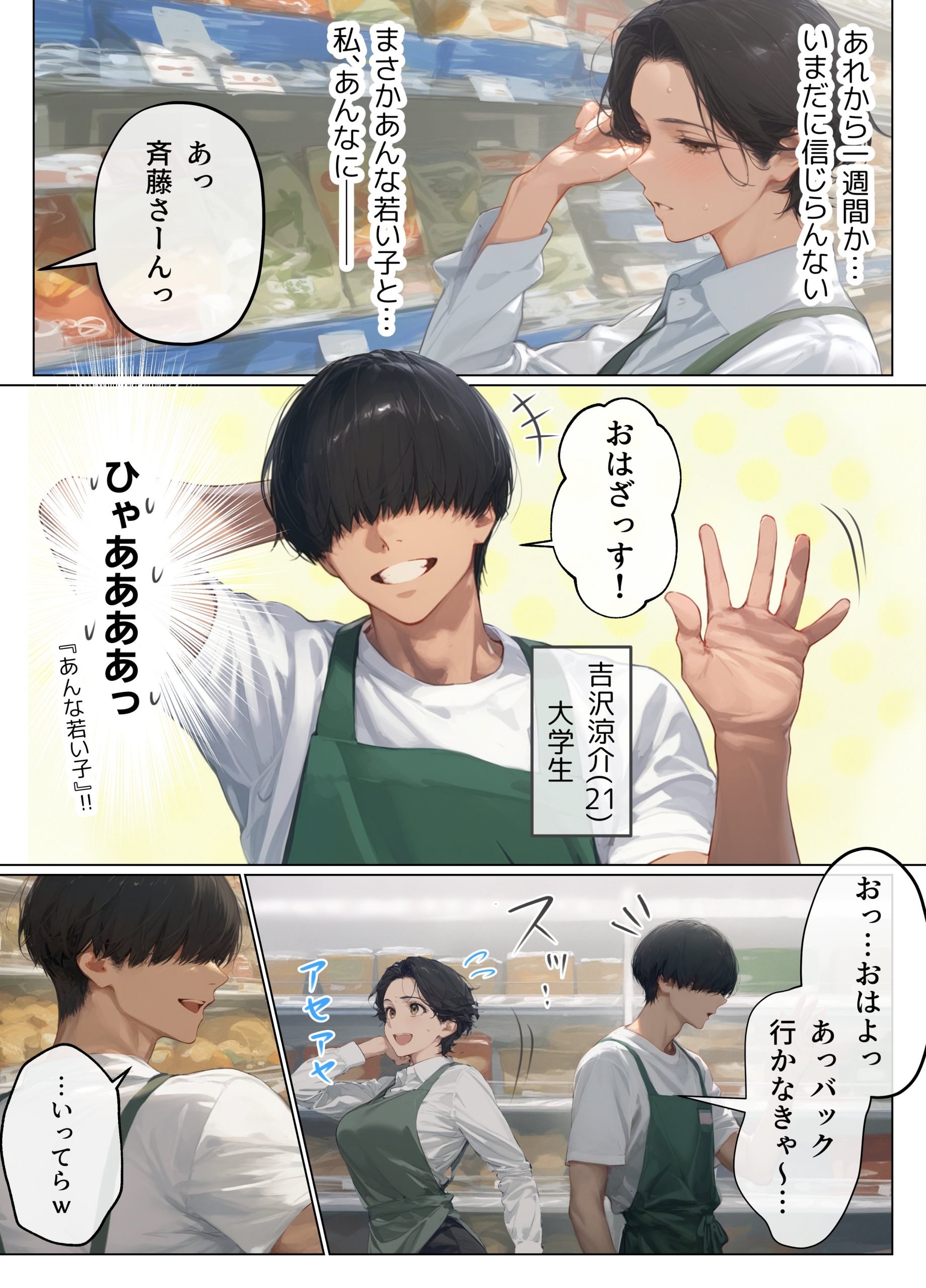 【エロ漫画人妻】若い男の子との浮気セックスで性に目覚める人妻さんに興奮が収まらない！