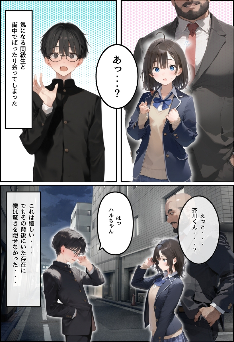 【エロマンガ】先日初体験したおじさんと同人AV撮影に挑戦！小ぶりなお胸とビンビン美乳首を変態おじさんがこねくり回すと…