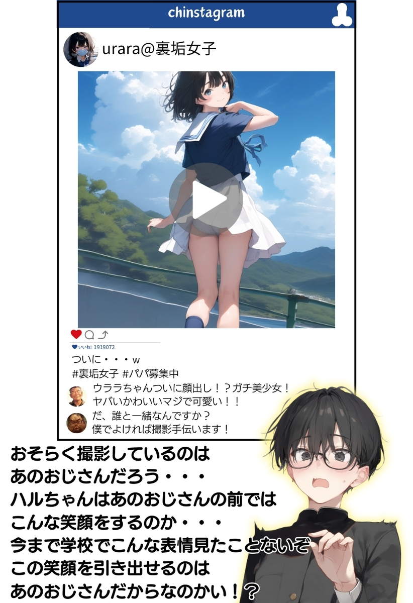 【エロマンガ】先日初体験したおじさんと同人AV撮影に挑戦！小ぶりなお胸とビンビン美乳首を変態おじさんがこねくり回すと…