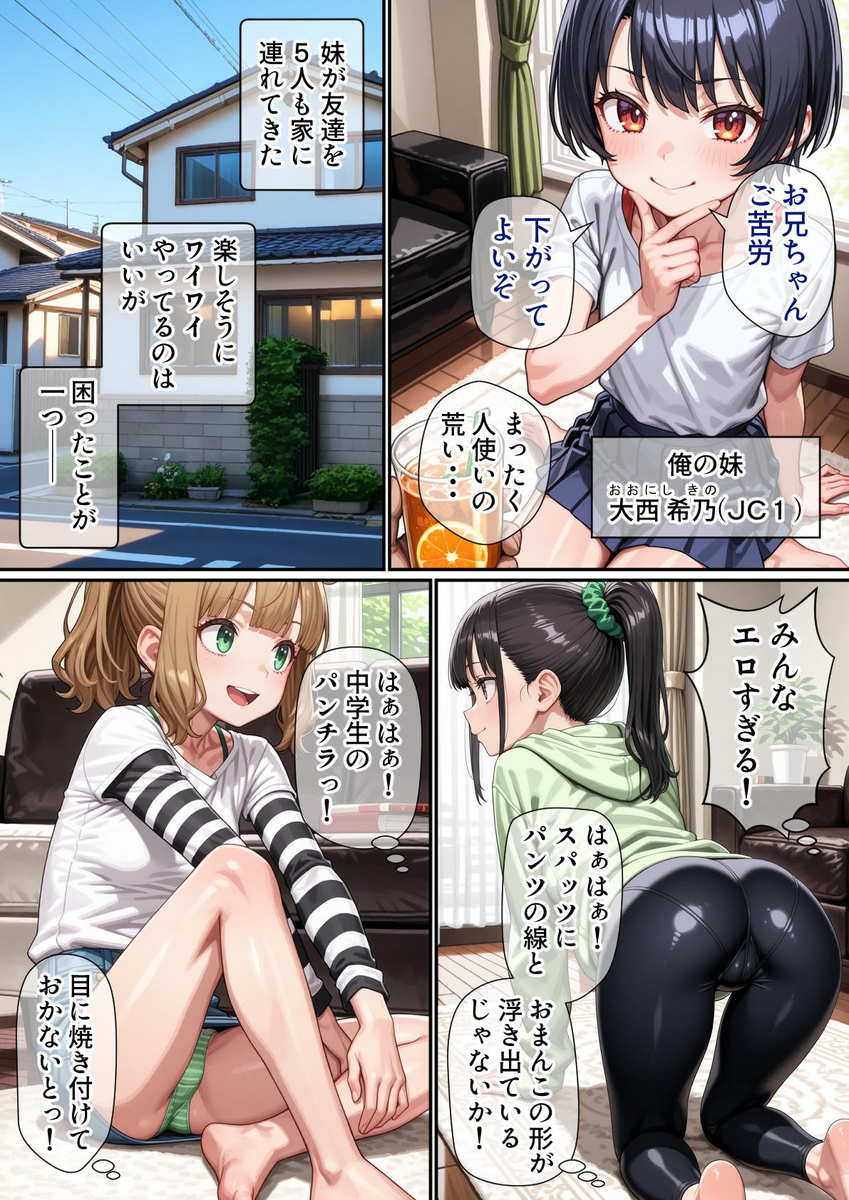 【えろまんが】身体検査のふりして妹たちの成長中おっぱいを検査しまくった結果