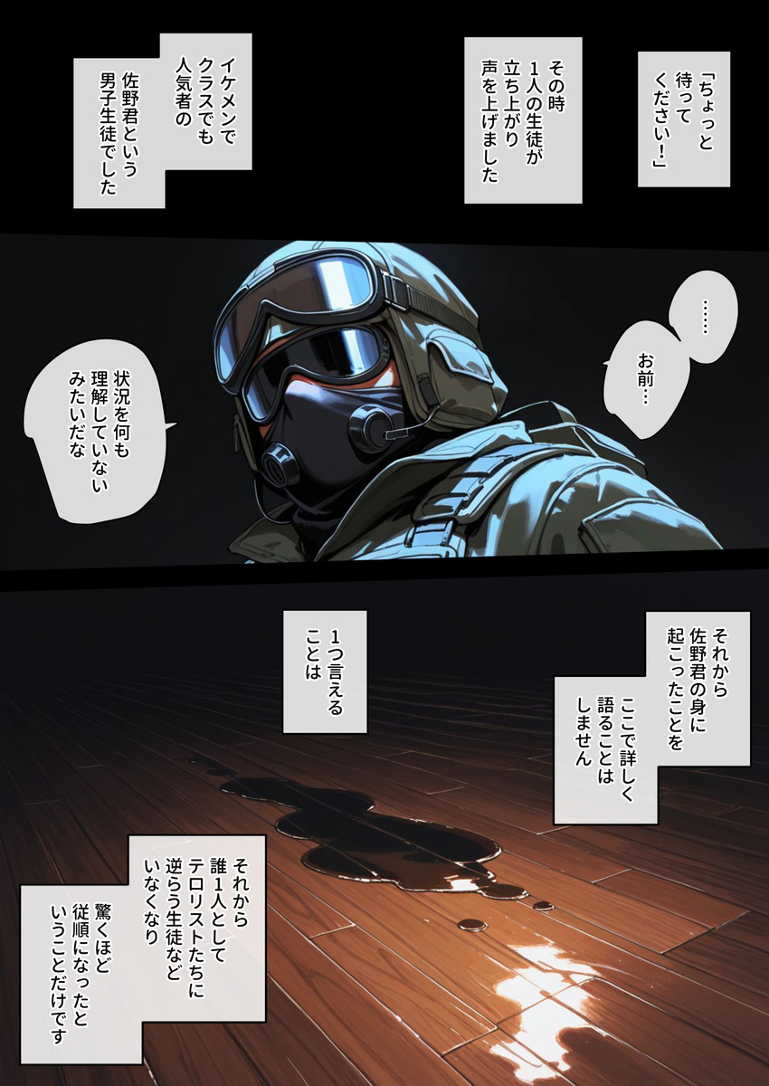 【エロマンガ】ド変態のテロリストに占拠された学校で美少女達が性処理道具になってしまう…