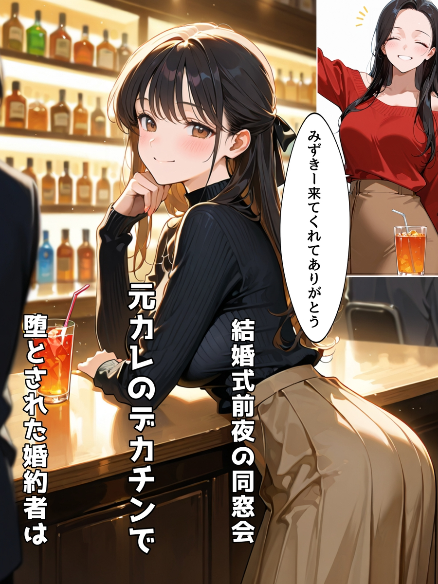 【エロマンガ】元カレが来る同窓会に参加した新妻さん…無事デカチンで堕とされる…