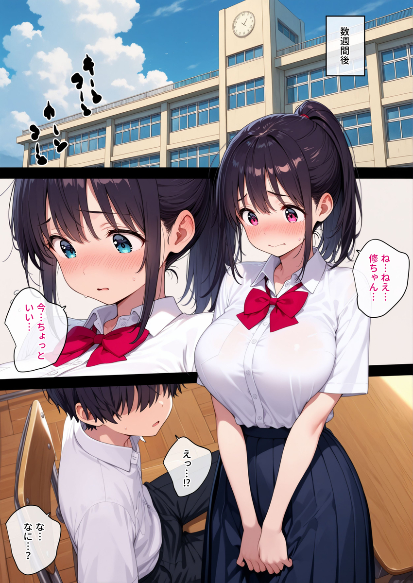 【エロ漫画】部活の先輩が紹介してくれた彼女は幼馴染の女の子で…完全に肉便器になってました…