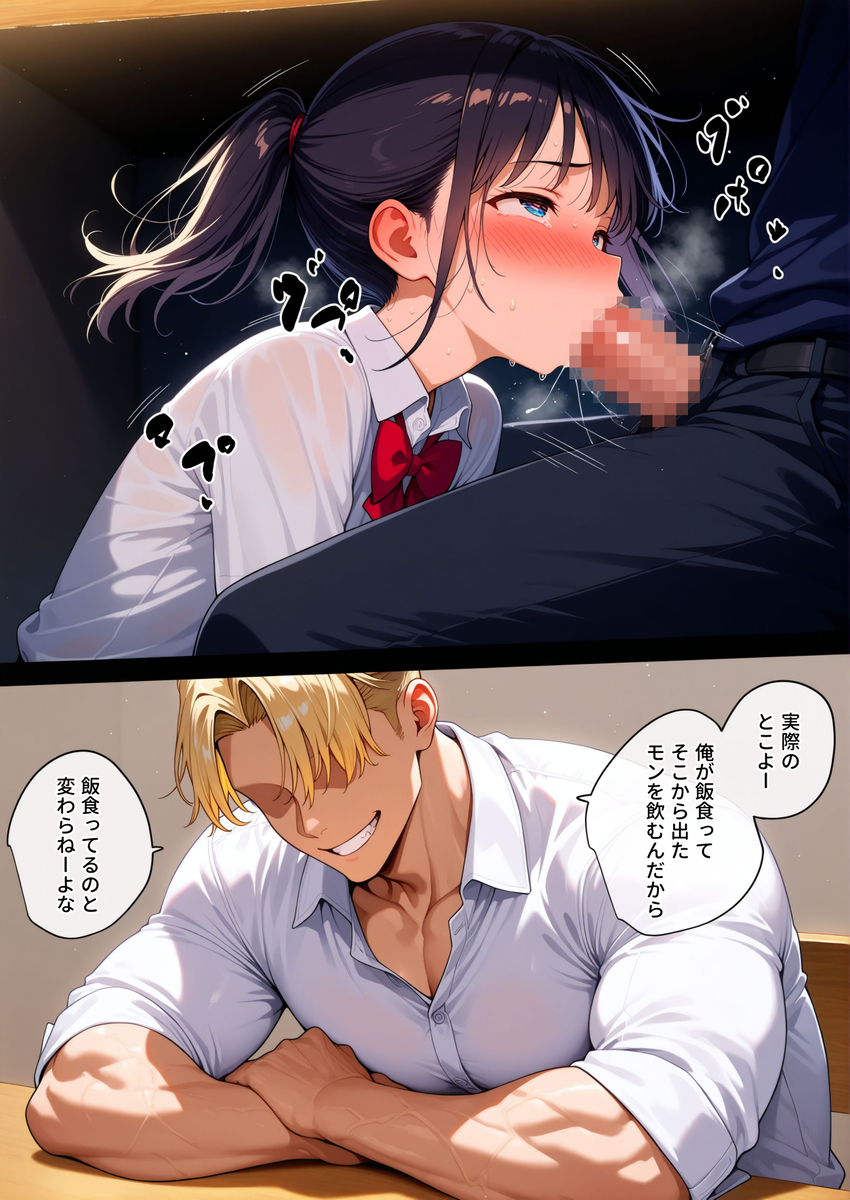 【エロ漫画】部活の先輩が紹介してくれた彼女は幼馴染の女の子で…完全に肉便器になってました…