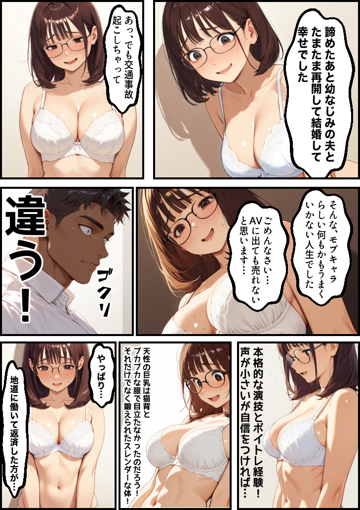 【エロマンガ】目の前で配偶者がセックスしてる姿を見て…旦那フル勃起…