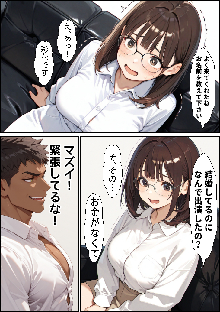 【エロマンガ】目の前で配偶者がセックスしてる姿を見て…旦那フル勃起…
