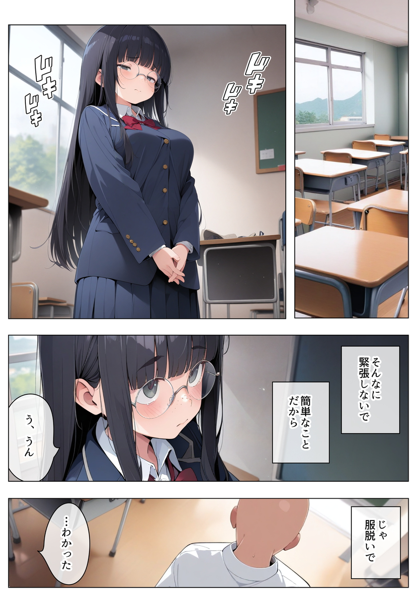【エロ漫画】初々しい見抜きからエッチな性処理がヤバ過ぎる！