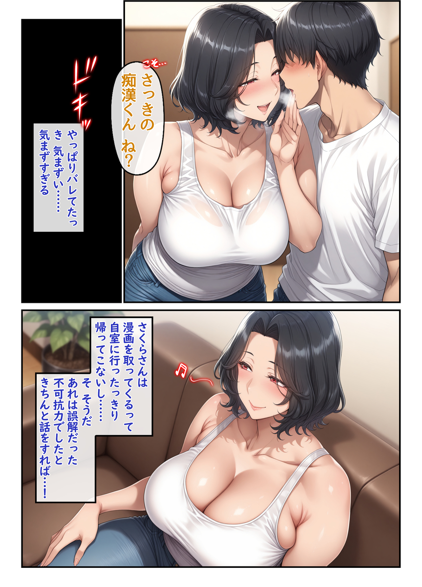 【エロマンガ】禁断の背徳感に溺れる、年上人妻との秘密の関係がヤバい！
