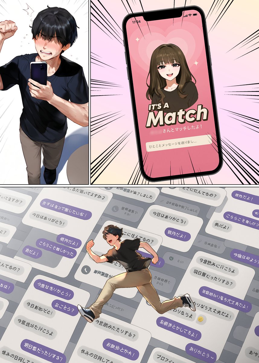 【エロマンガ】マッチングアプリってこんなエッチで最高な出会いがあるんだなwww