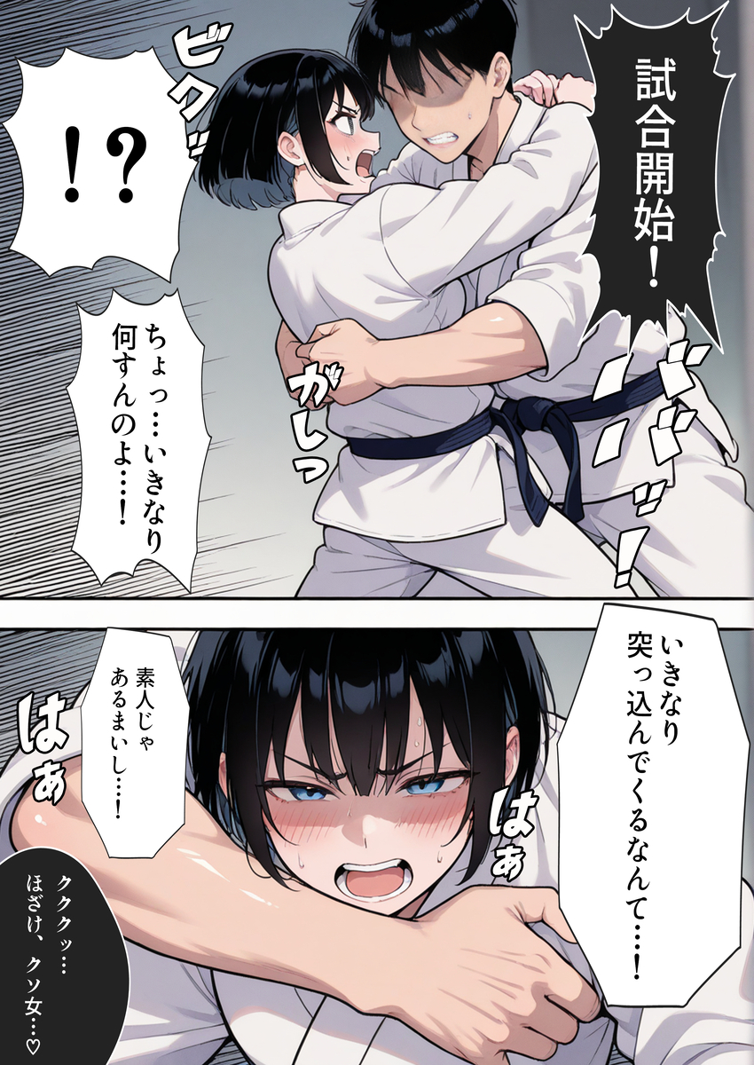 【エロ漫画】負けたら即中出し…愛する道場を守る為に戦う天才少女の運命が…