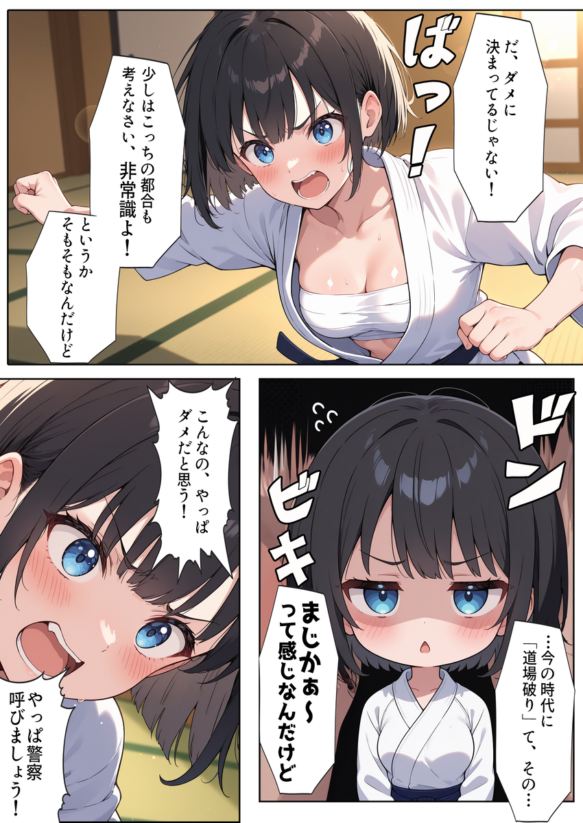 【エロ漫画】負けたら即中出し…愛する道場を守る為に戦う天才少女の運命が…