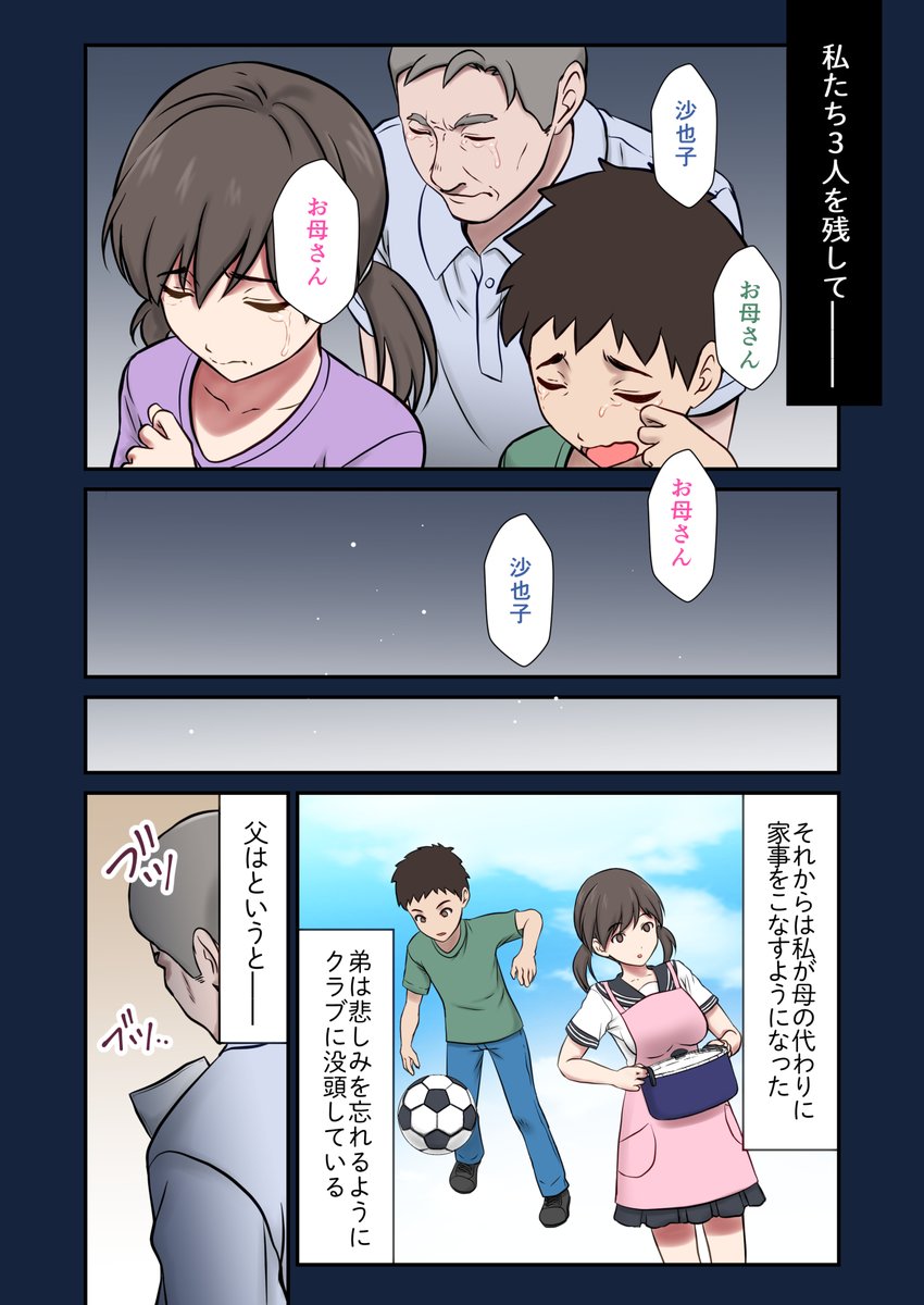 【エロマンガ】亡き母の代わりに父親に抱かれイキまくる娘がシコリティーすぎる！