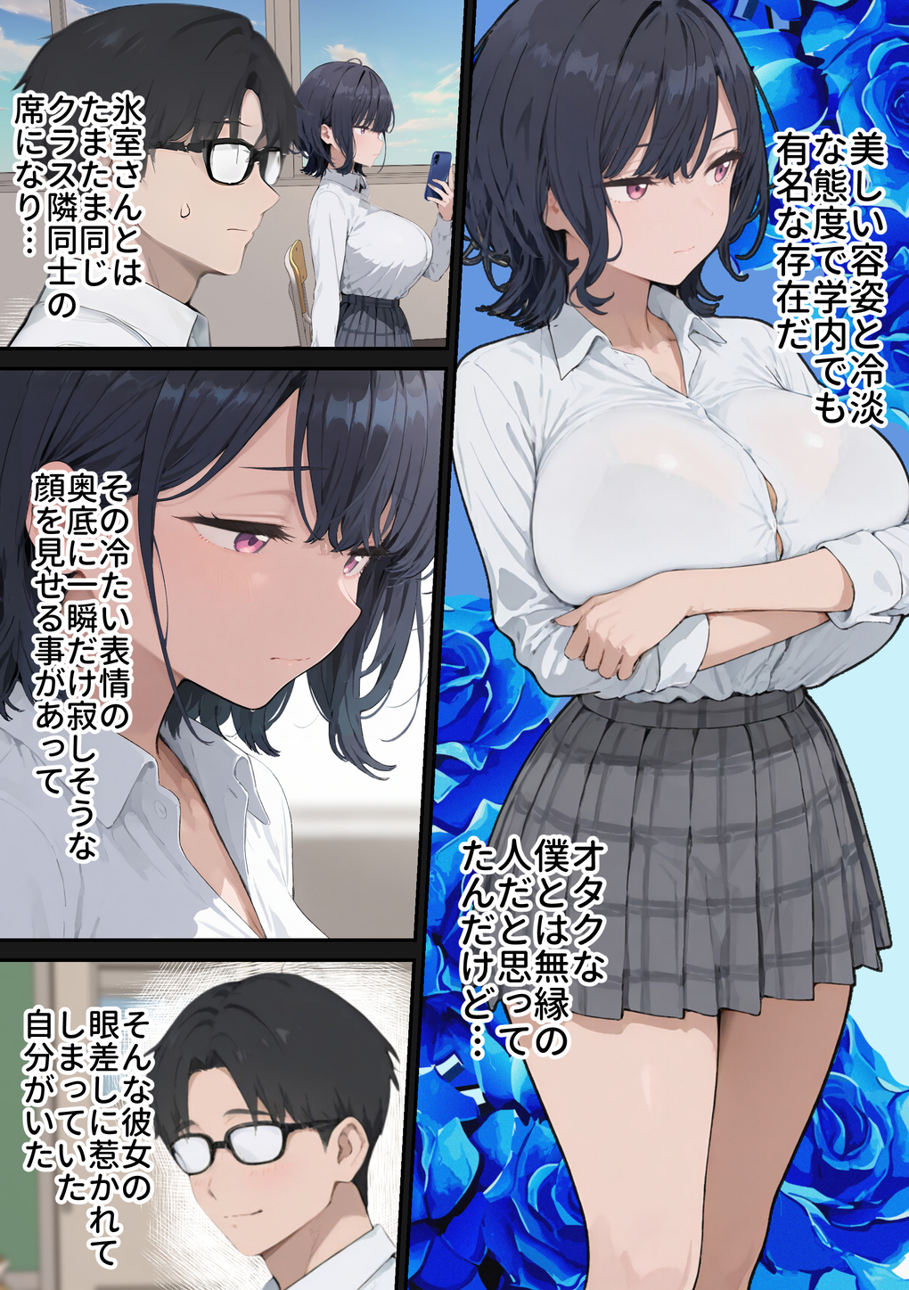 【エロマンガ】オタク君の相性抜群デカチ〇ポに即堕ちし、理性とプライドを吹っ飛ばされる程ガチイキさせられてしまうクールギャル