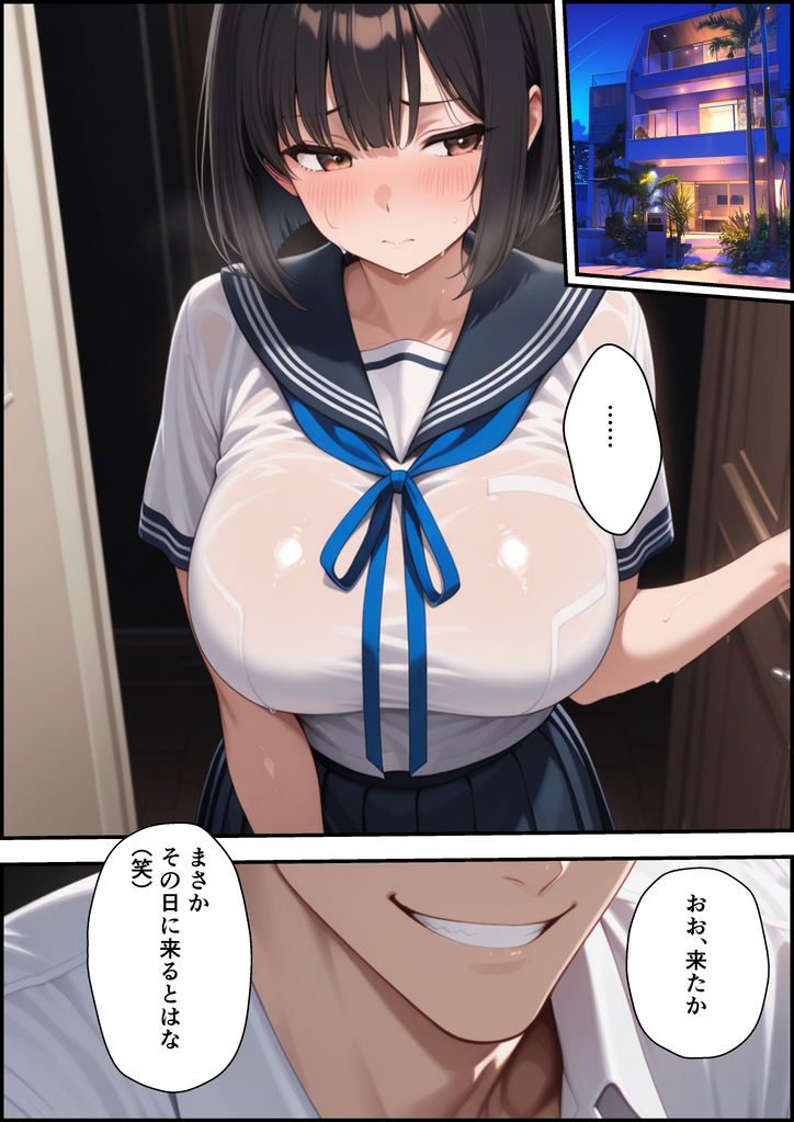 【えろまんが】清楚な彼女が彼氏に秘密で浮気セックス…精力の強さって大事だよな…