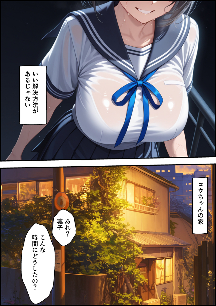 【えろまんが】清楚な彼女が彼氏に秘密で浮気セックス…精力の強さって大事だよな…