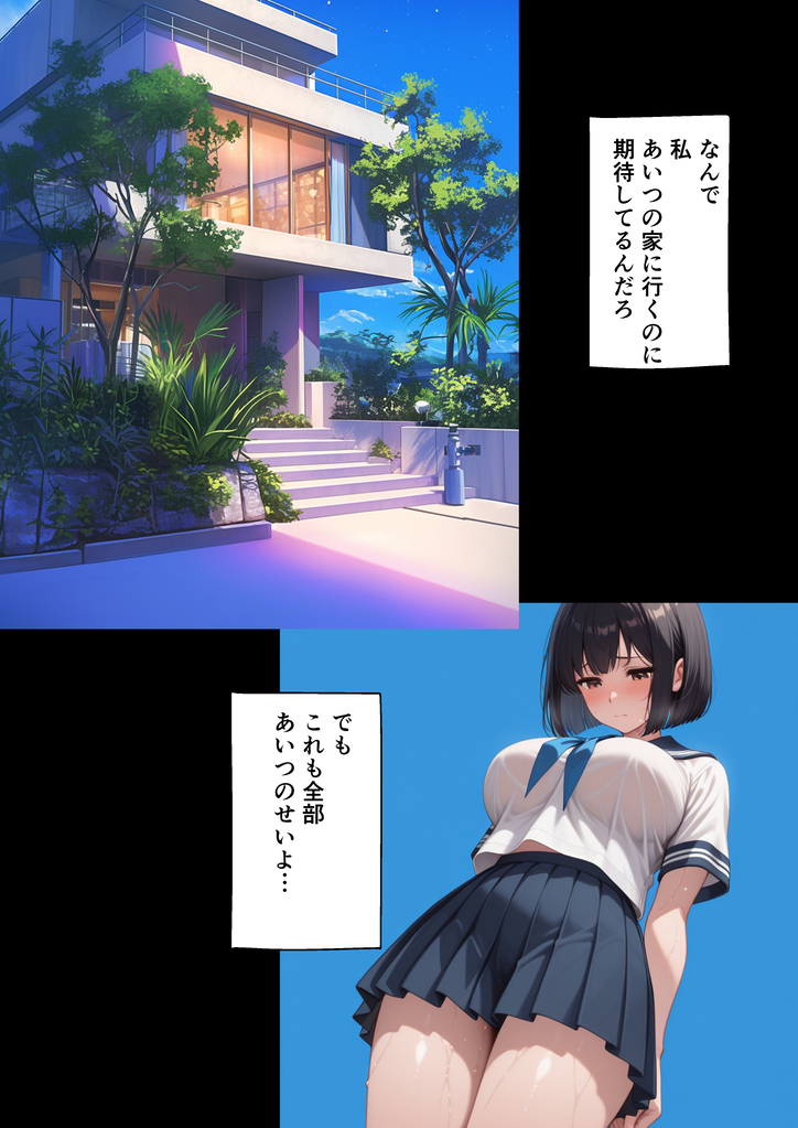 【えろまんが】清楚な彼女が彼氏に秘密で浮気セックス…精力の強さって大事だよな…