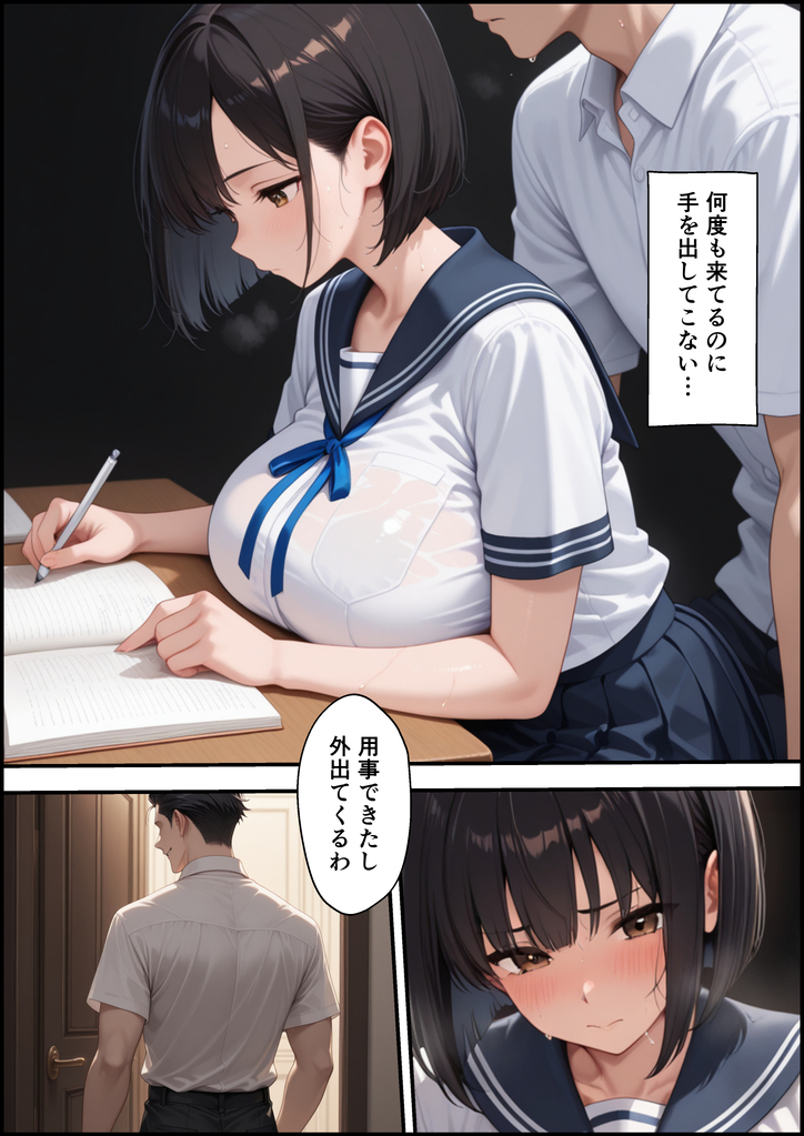 【えろまんが】清楚な彼女が彼氏に秘密で浮気セックス…精力の強さって大事だよな…