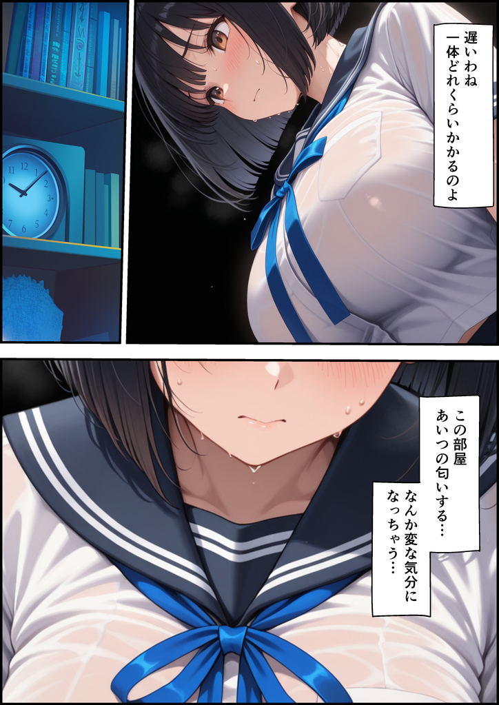 【えろまんが】清楚な彼女が彼氏に秘密で浮気セックス…精力の強さって大事だよな…