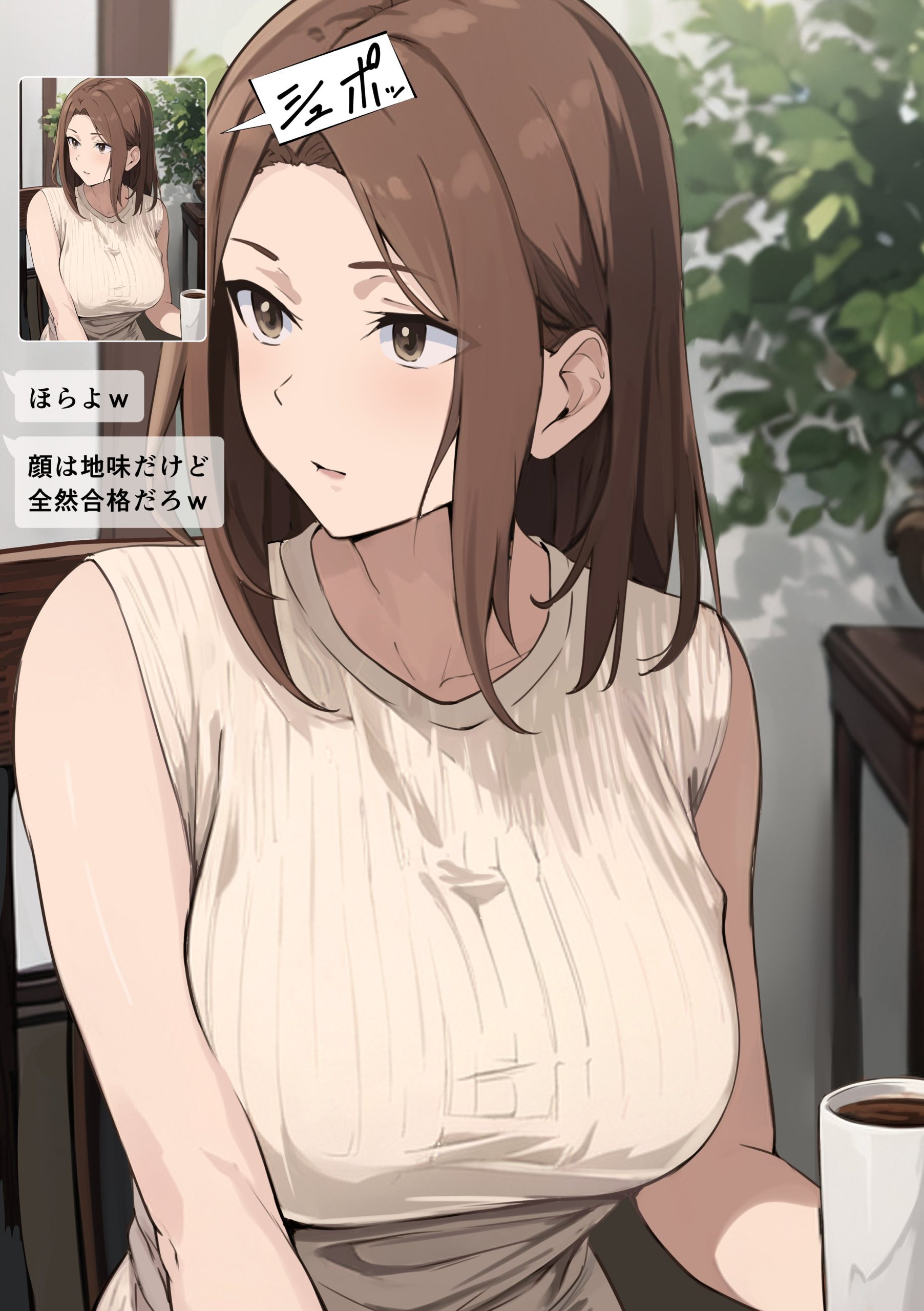 【エロマンガ】友達がマッチングアプリで出会ったS級美女が俺のお母さんって…