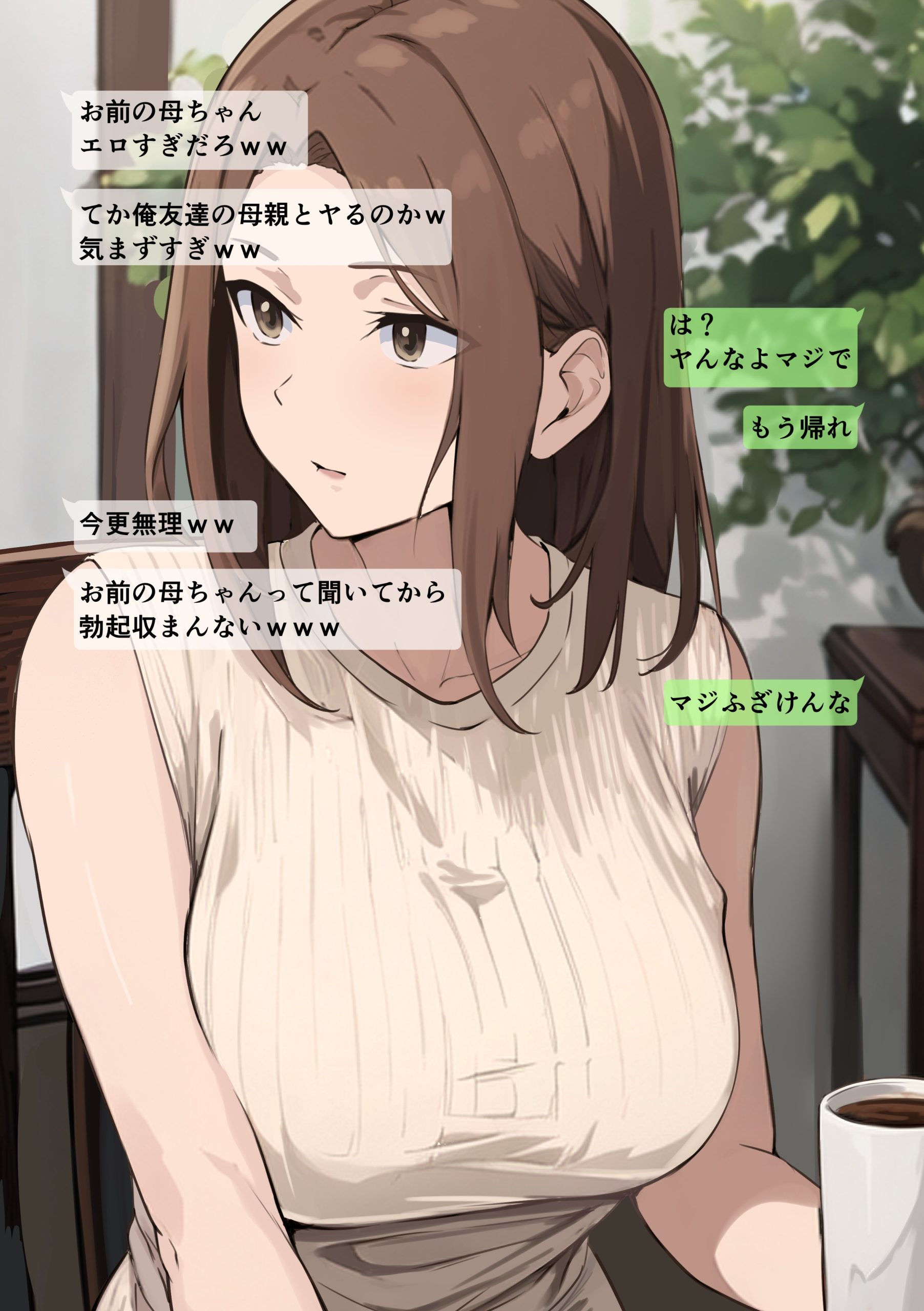 【エロマンガ】友達がマッチングアプリで出会ったS級美女が俺のお母さんって…