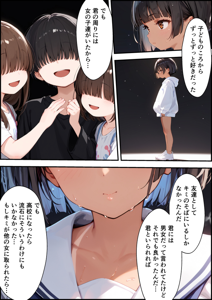 【エロ漫画】好きな女の子に告白したら中年教師に寝取られていたようで…