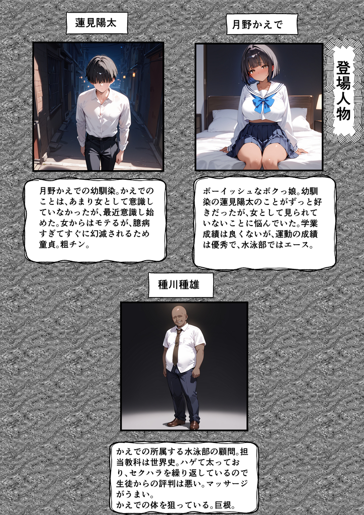【エロ漫画】好きな女の子に告白したら中年教師に寝取られていたようで…