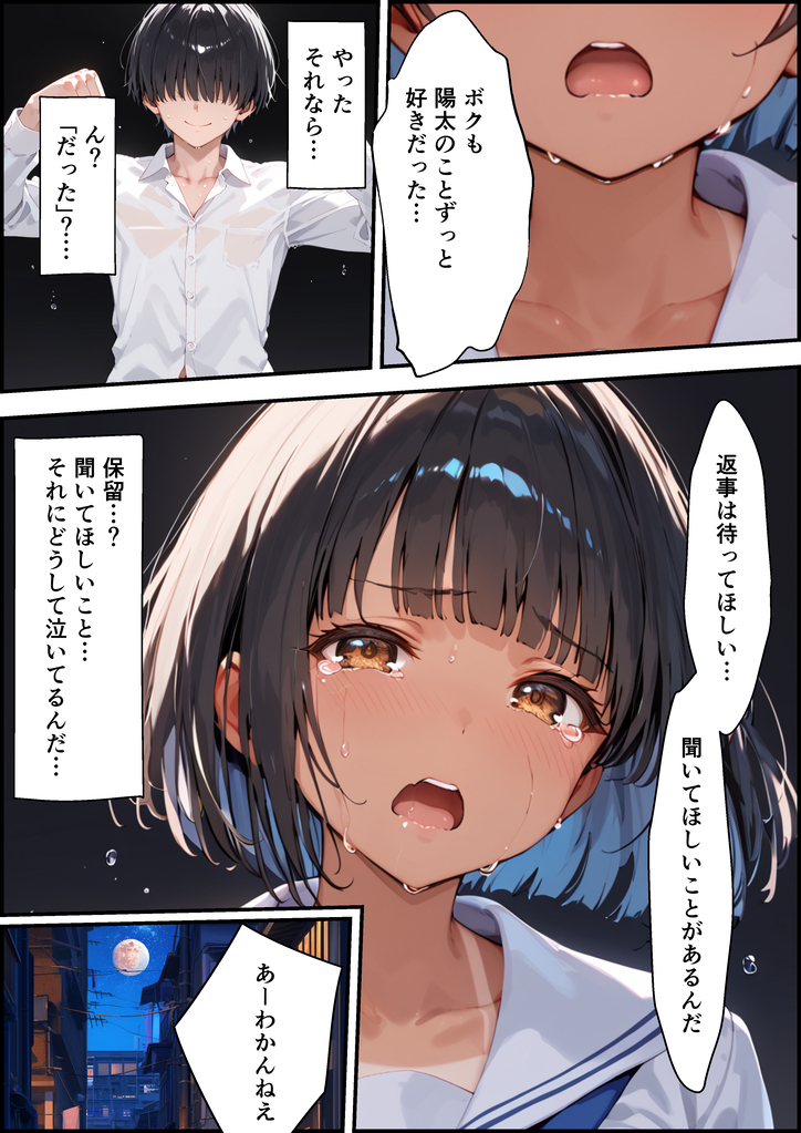 【エロ漫画】好きな女の子に告白したら中年教師に寝取られていたようで…