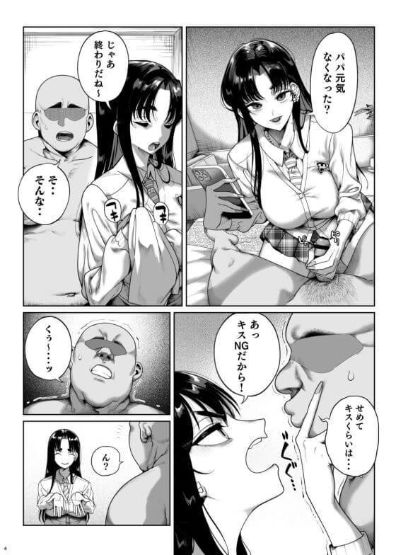 【エロ漫画】クソ生意気なパパ活女子にはこうやってわからせるしかないな…