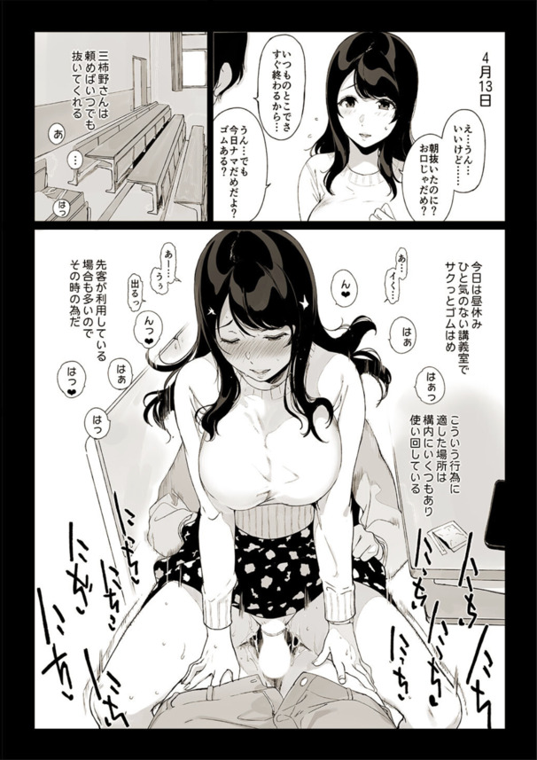 【エロ漫画】お尻がとっても大きい安産型な女の子との性生活記録がヤバい！
